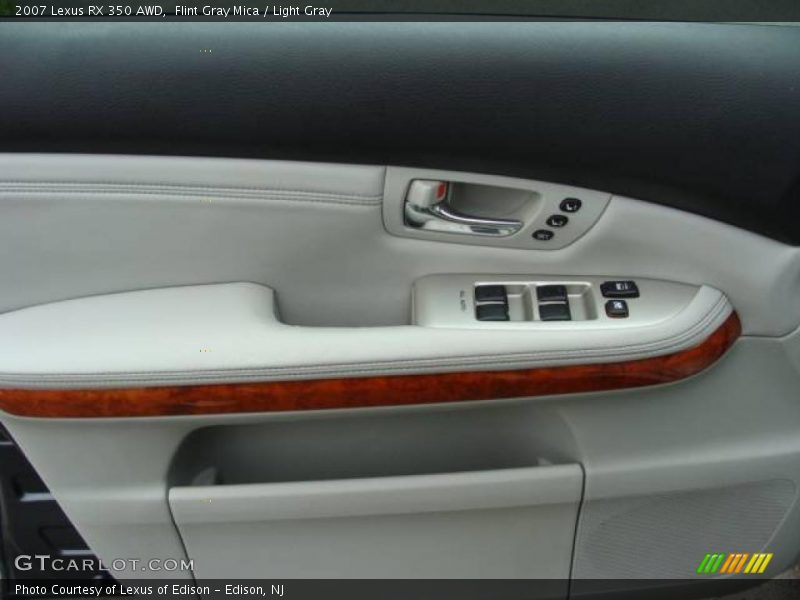 Flint Gray Mica / Light Gray 2007 Lexus RX 350 AWD