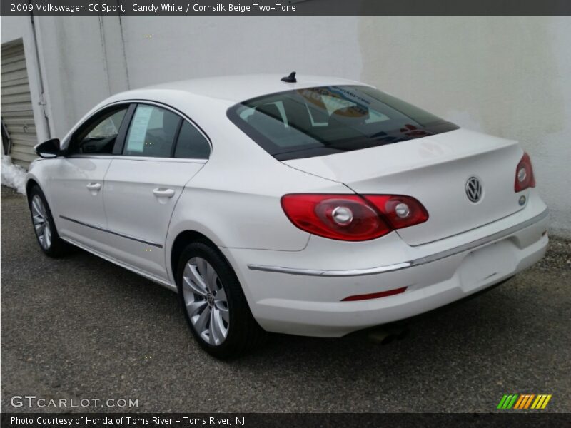 Candy White / Cornsilk Beige Two-Tone 2009 Volkswagen CC Sport