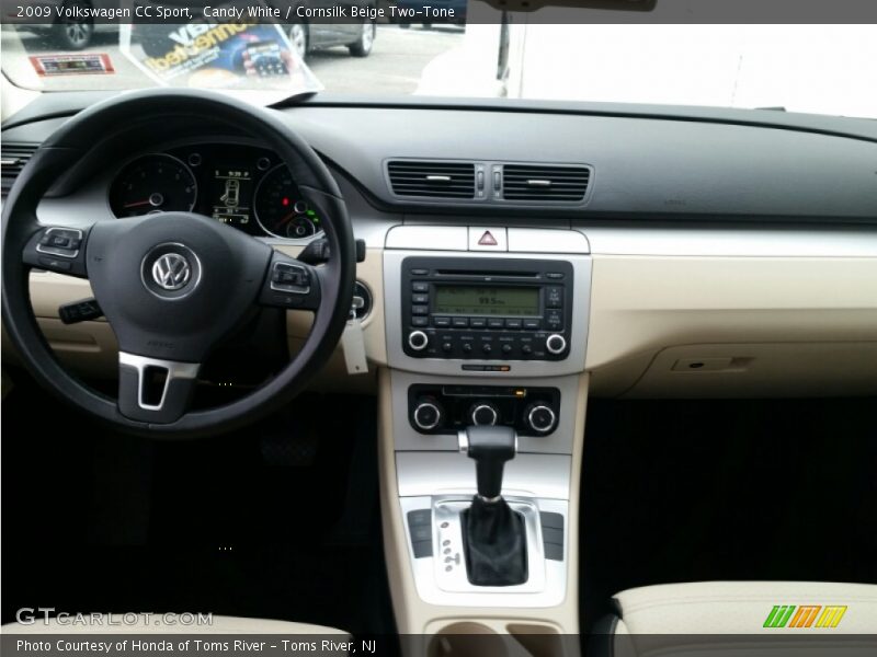 Candy White / Cornsilk Beige Two-Tone 2009 Volkswagen CC Sport