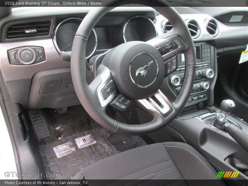 Oxford White / Ebony 2015 Ford Mustang GT Coupe