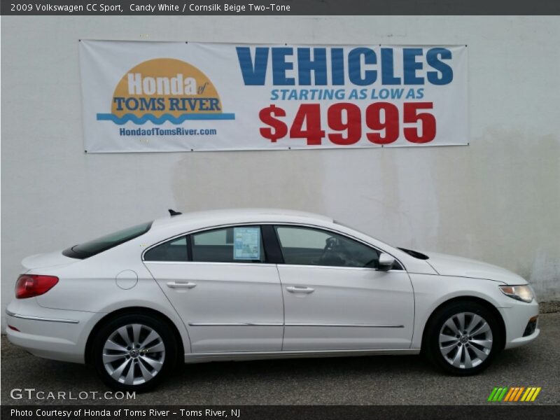 Candy White / Cornsilk Beige Two-Tone 2009 Volkswagen CC Sport