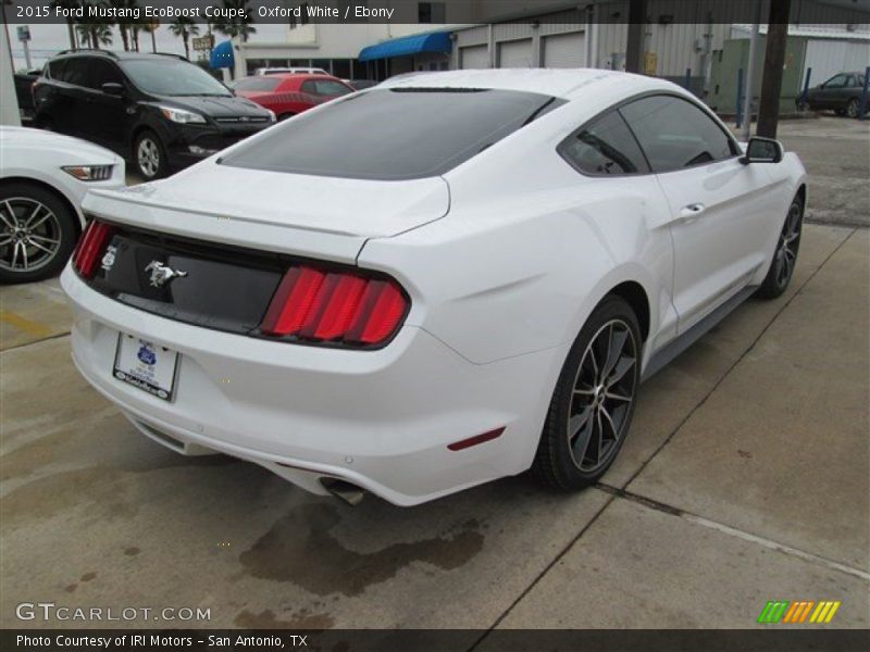 Oxford White / Ebony 2015 Ford Mustang EcoBoost Coupe