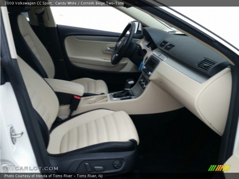 Candy White / Cornsilk Beige Two-Tone 2009 Volkswagen CC Sport