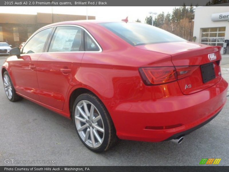 Brilliant Red / Black 2015 Audi A3 2.0 Premium Plus quattro