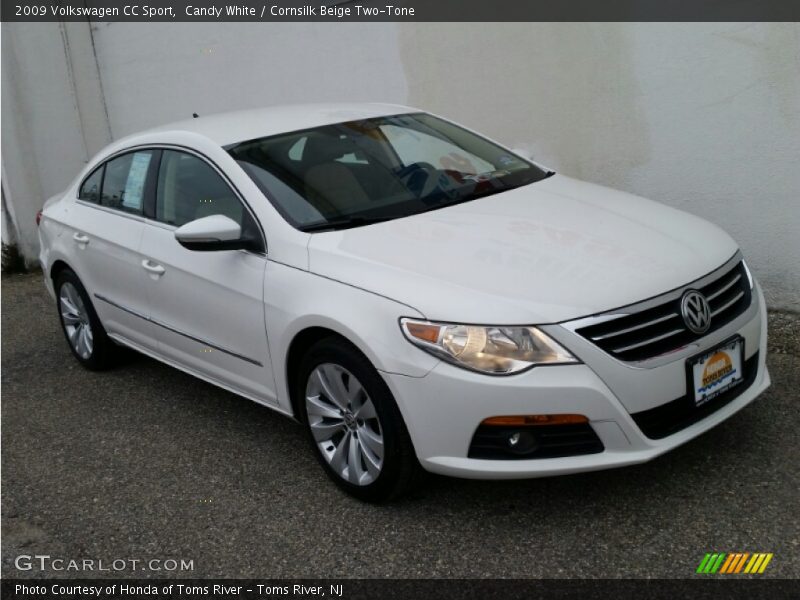 Candy White / Cornsilk Beige Two-Tone 2009 Volkswagen CC Sport