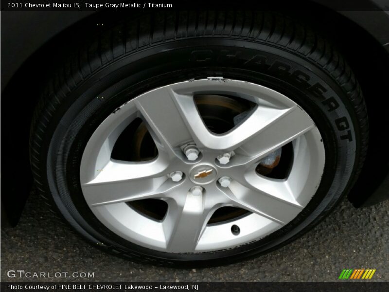 Taupe Gray Metallic / Titanium 2011 Chevrolet Malibu LS