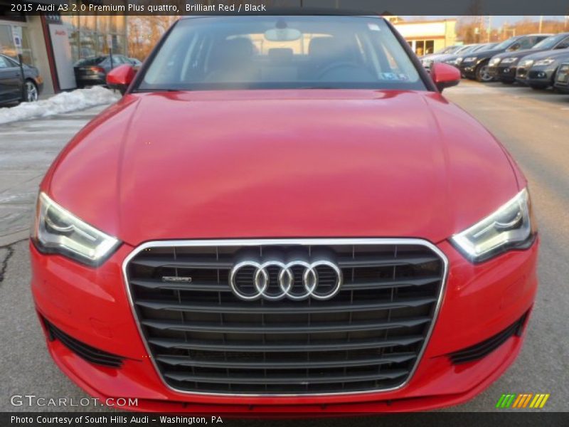 Brilliant Red / Black 2015 Audi A3 2.0 Premium Plus quattro