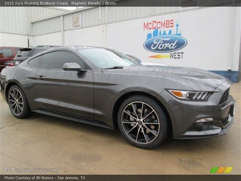 Magnetic Metallic / Ebony 2015 Ford Mustang EcoBoost Coupe