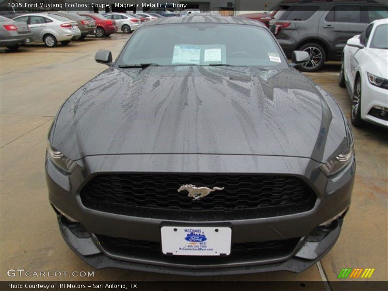Magnetic Metallic / Ebony 2015 Ford Mustang EcoBoost Coupe