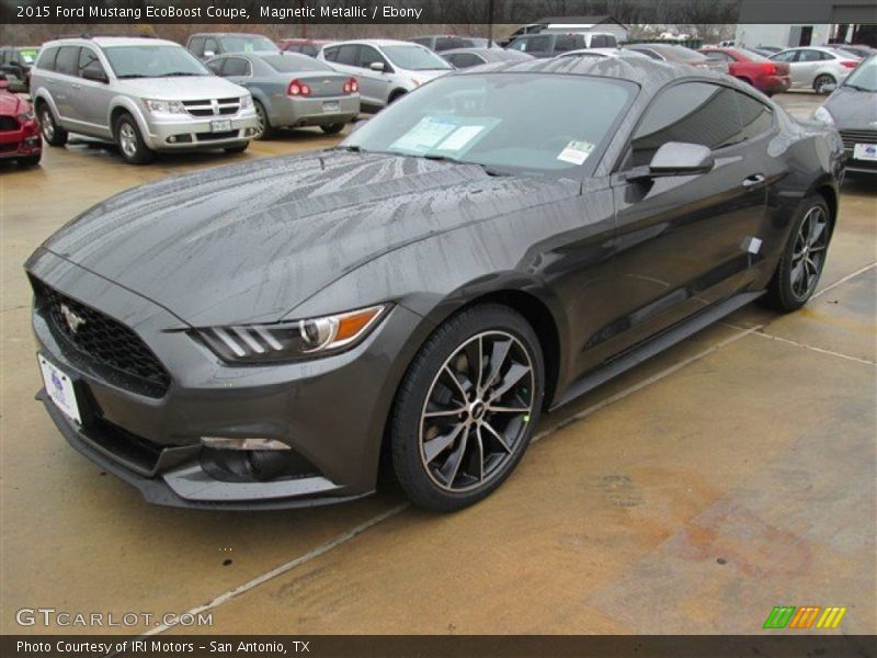Magnetic Metallic / Ebony 2015 Ford Mustang EcoBoost Coupe
