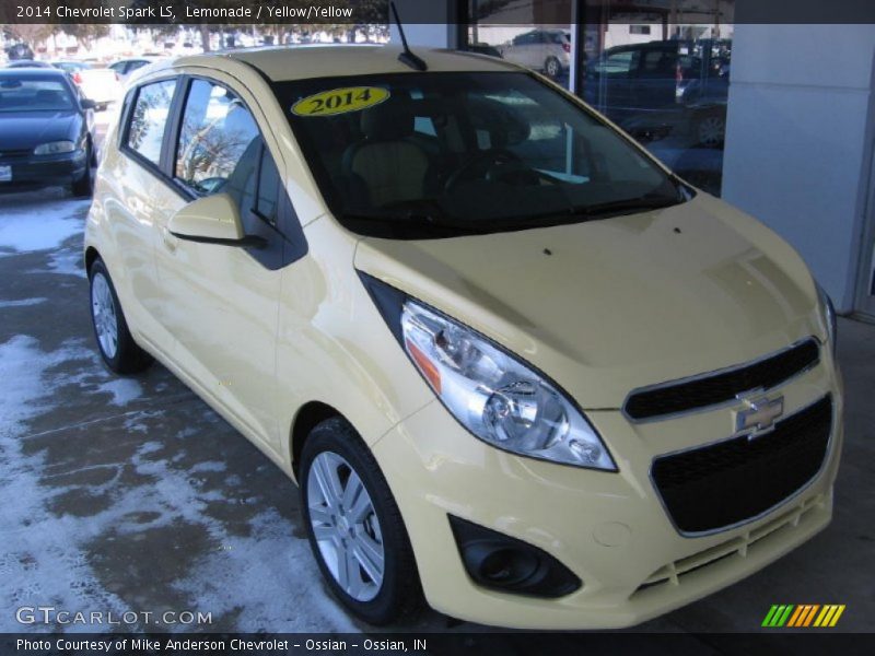 Lemonade / Yellow/Yellow 2014 Chevrolet Spark LS