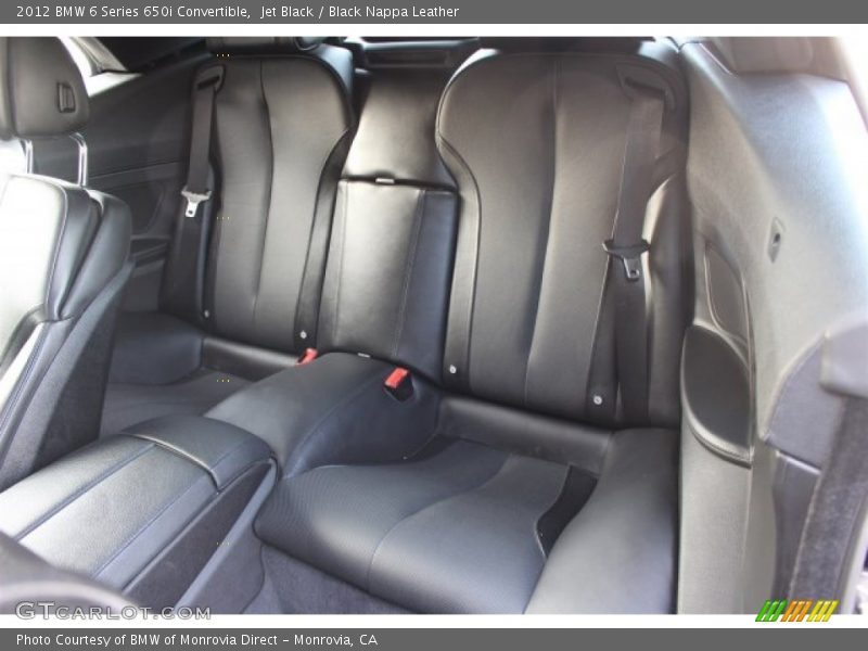 Jet Black / Black Nappa Leather 2012 BMW 6 Series 650i Convertible