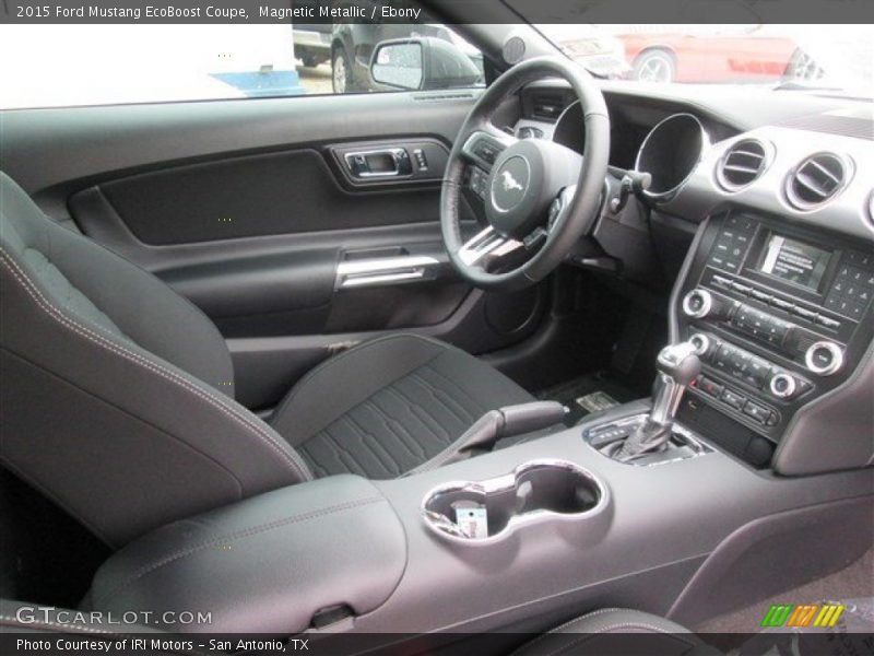 Magnetic Metallic / Ebony 2015 Ford Mustang EcoBoost Coupe