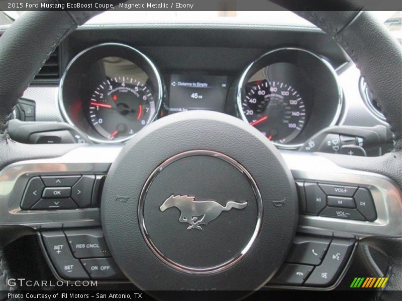 Magnetic Metallic / Ebony 2015 Ford Mustang EcoBoost Coupe