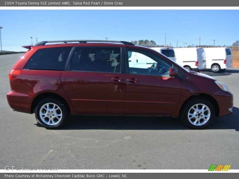 Salsa Red Pearl / Stone Gray 2004 Toyota Sienna XLE Limited AWD