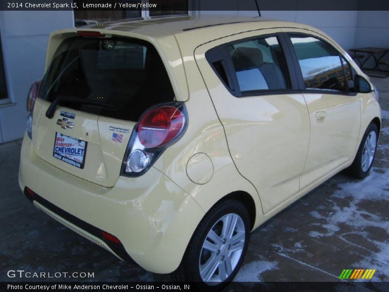 Lemonade / Yellow/Yellow 2014 Chevrolet Spark LS