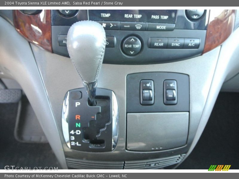 Salsa Red Pearl / Stone Gray 2004 Toyota Sienna XLE Limited AWD