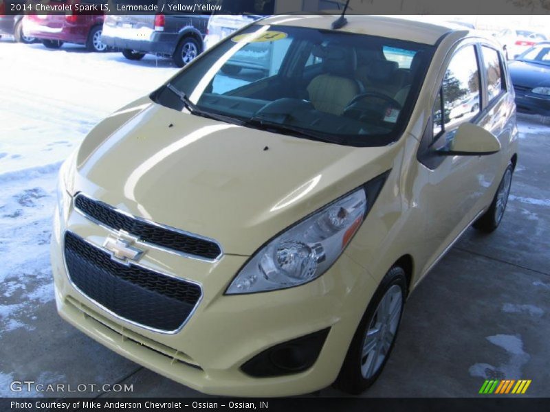 Lemonade / Yellow/Yellow 2014 Chevrolet Spark LS