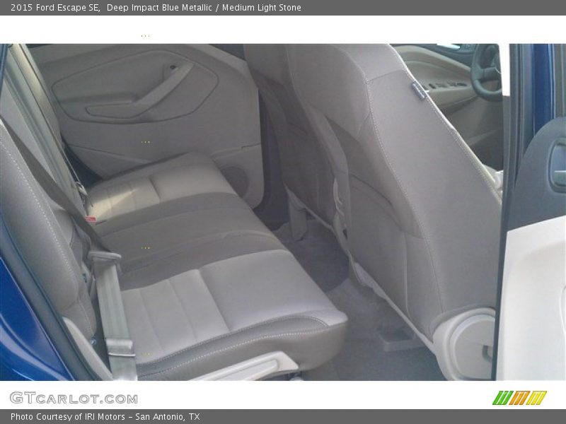 Deep Impact Blue Metallic / Medium Light Stone 2015 Ford Escape SE