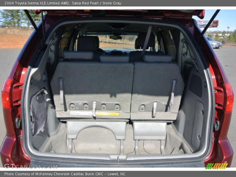 Salsa Red Pearl / Stone Gray 2004 Toyota Sienna XLE Limited AWD