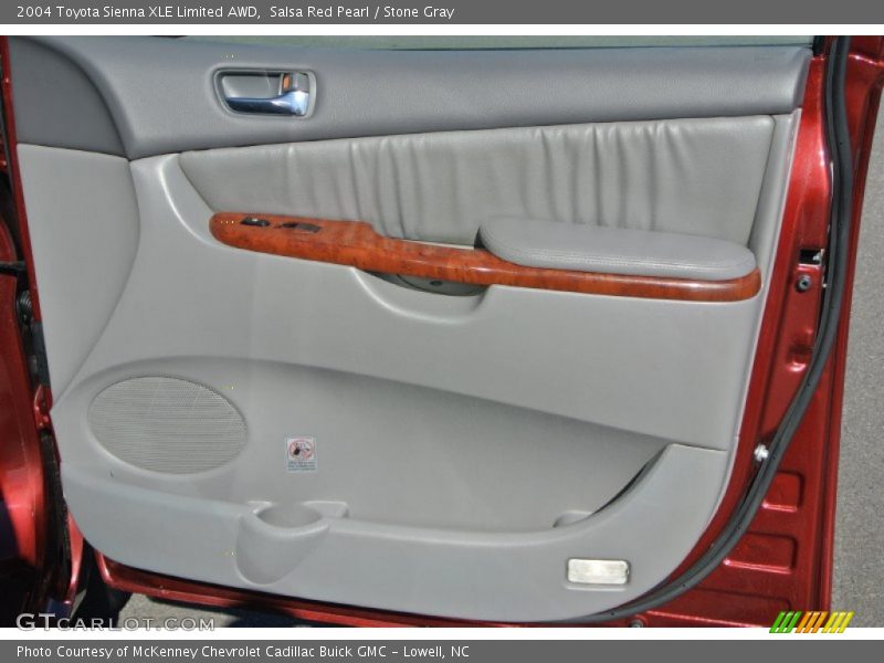 Salsa Red Pearl / Stone Gray 2004 Toyota Sienna XLE Limited AWD