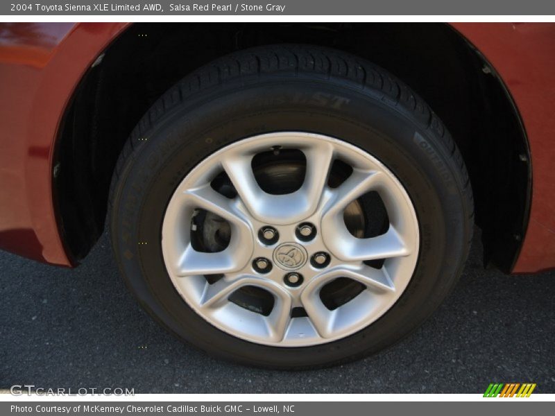 Salsa Red Pearl / Stone Gray 2004 Toyota Sienna XLE Limited AWD