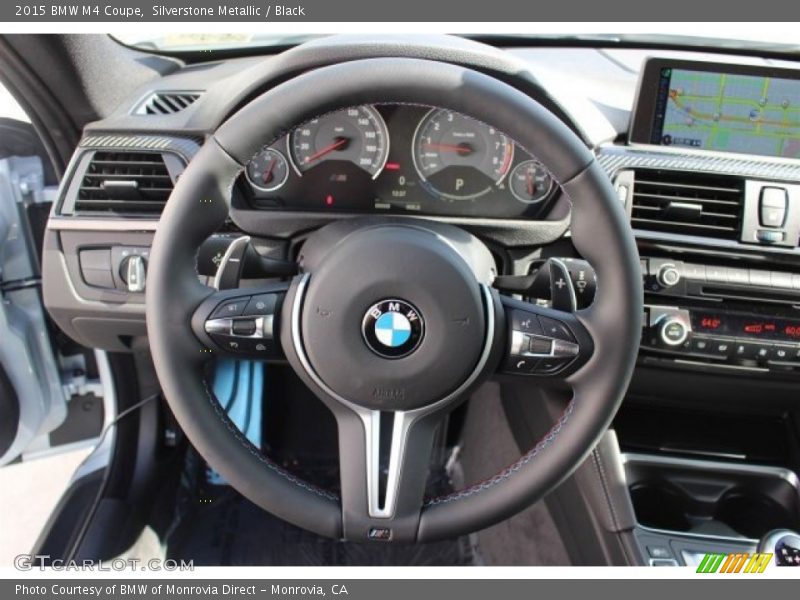 Silverstone Metallic / Black 2015 BMW M4 Coupe