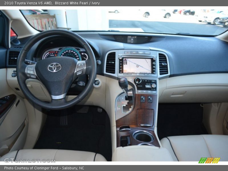 Blizzard White Pearl / Ivory 2010 Toyota Venza V6 AWD