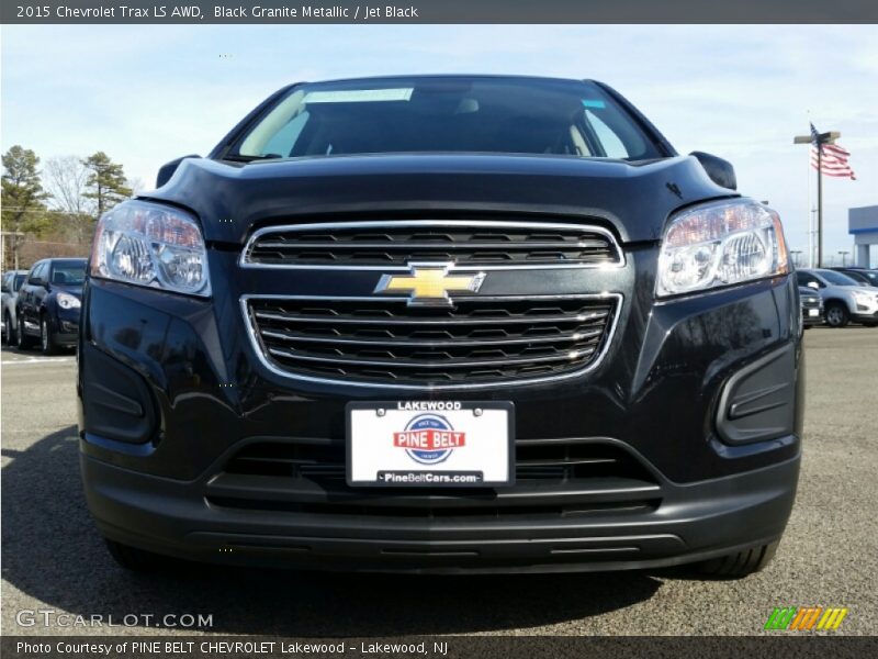 Black Granite Metallic / Jet Black 2015 Chevrolet Trax LS AWD