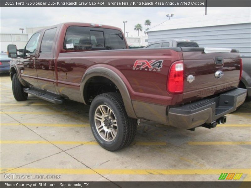 Bronze Fire / King Ranch Mesa Antique Affect/Adobe 2015 Ford F350 Super Duty King Ranch Crew Cab 4x4