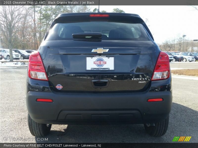 Black Granite Metallic / Jet Black 2015 Chevrolet Trax LS AWD