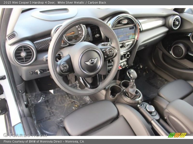 White Silver Metallic / Carbon Black 2015 Mini Cooper S Hardtop 4 Door