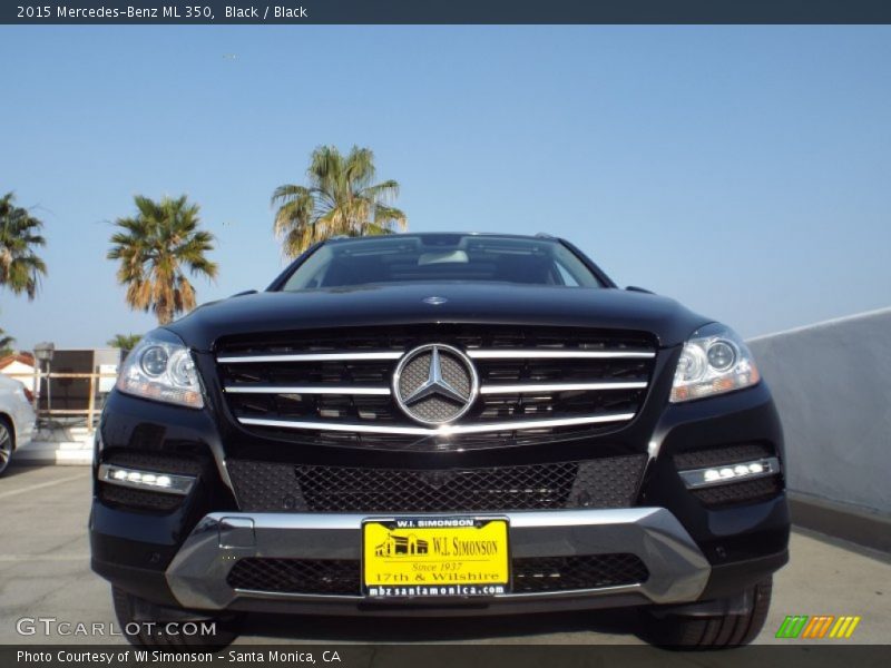 Black / Black 2015 Mercedes-Benz ML 350