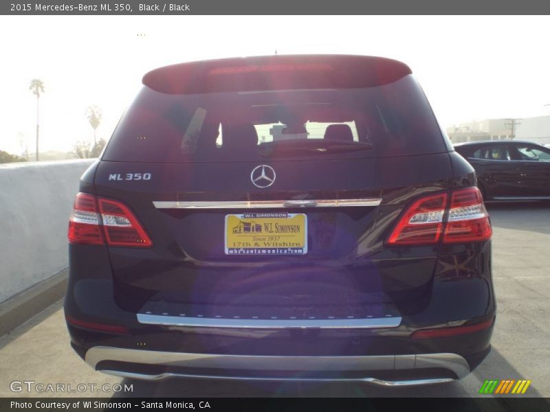 Black / Black 2015 Mercedes-Benz ML 350