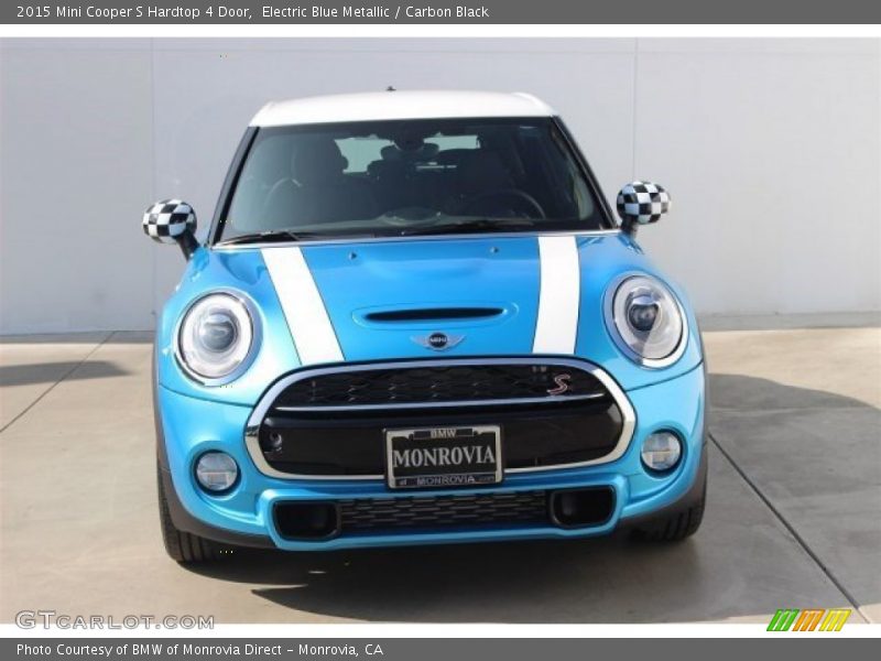Electric Blue Metallic / Carbon Black 2015 Mini Cooper S Hardtop 4 Door