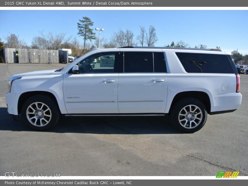 Summit White / Denali Cocoa/Dark Atmosphere 2015 GMC Yukon XL Denali 4WD