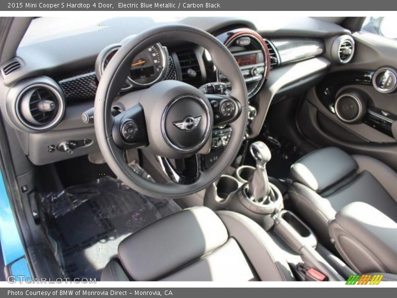 Electric Blue Metallic / Carbon Black 2015 Mini Cooper S Hardtop 4 Door