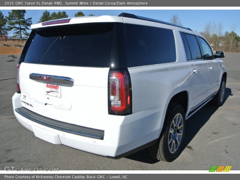 Summit White / Denali Cocoa/Dark Atmosphere 2015 GMC Yukon XL Denali 4WD