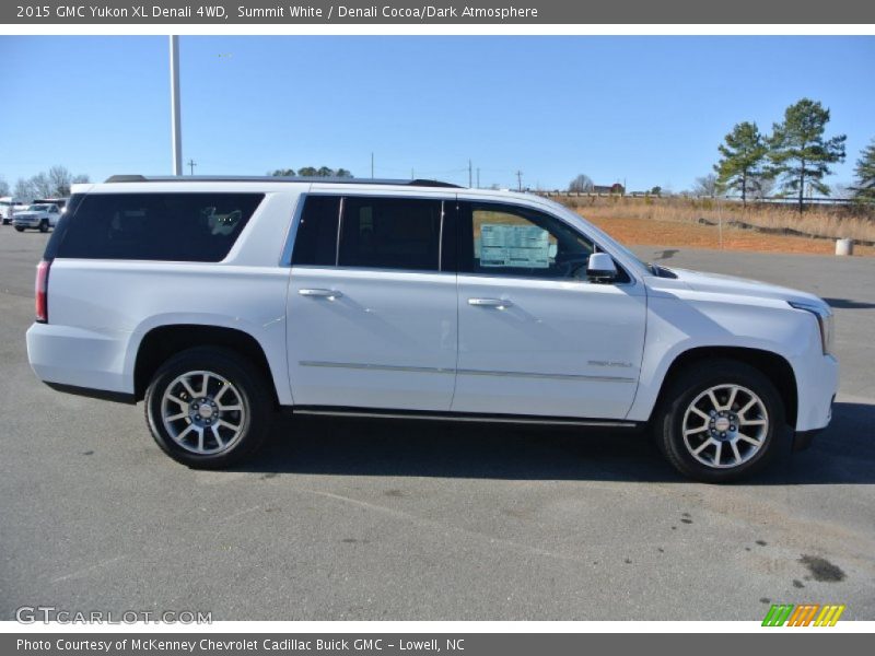 Summit White / Denali Cocoa/Dark Atmosphere 2015 GMC Yukon XL Denali 4WD