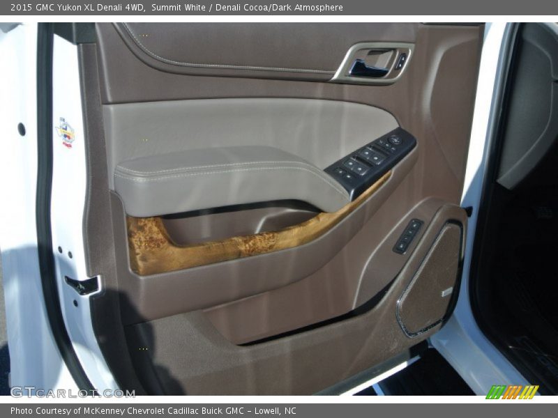Summit White / Denali Cocoa/Dark Atmosphere 2015 GMC Yukon XL Denali 4WD