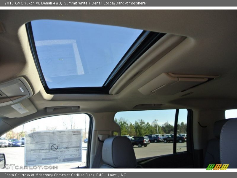 Summit White / Denali Cocoa/Dark Atmosphere 2015 GMC Yukon XL Denali 4WD