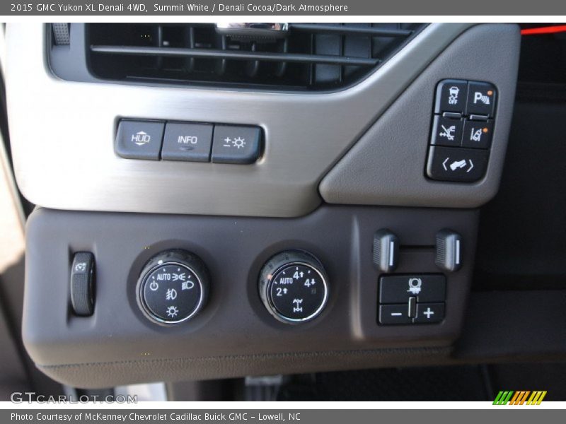 Summit White / Denali Cocoa/Dark Atmosphere 2015 GMC Yukon XL Denali 4WD