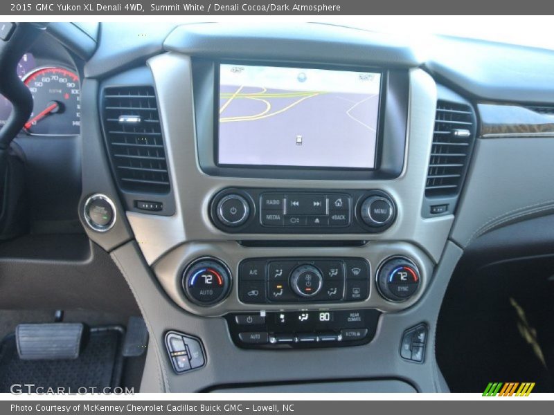 Summit White / Denali Cocoa/Dark Atmosphere 2015 GMC Yukon XL Denali 4WD