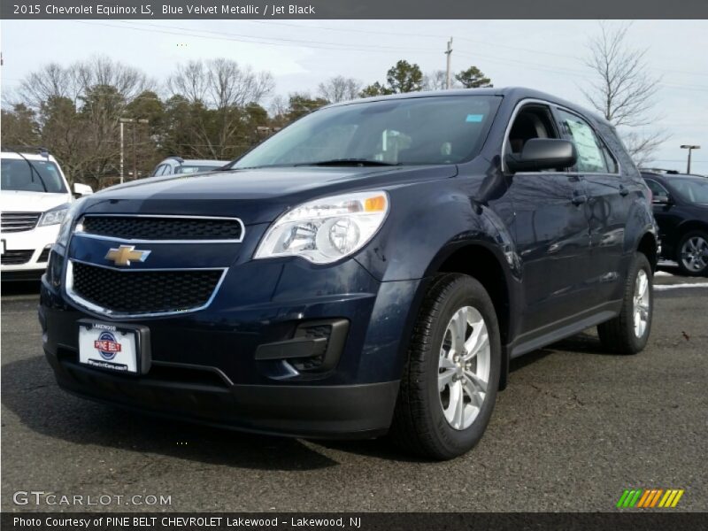 Blue Velvet Metallic / Jet Black 2015 Chevrolet Equinox LS