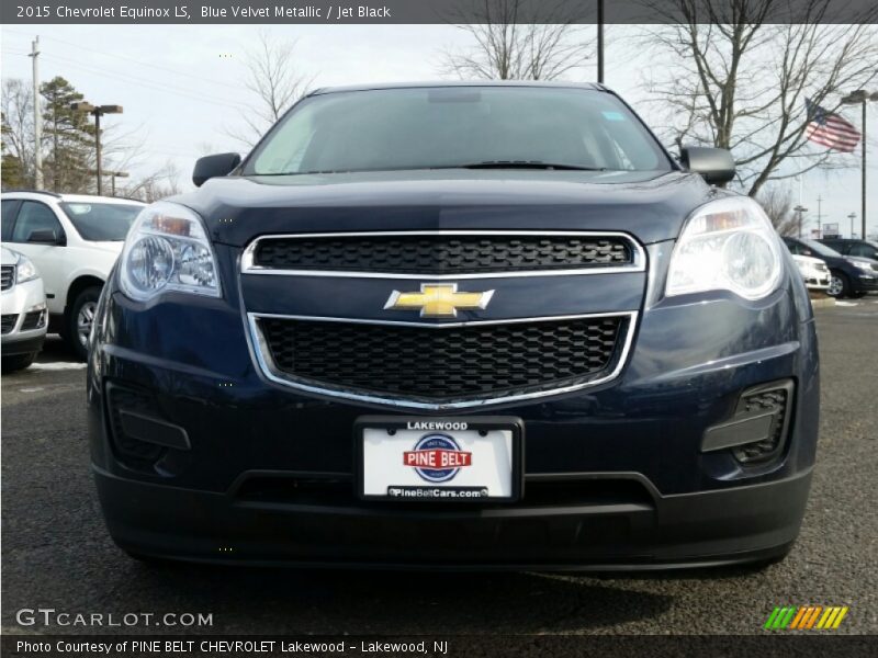 Blue Velvet Metallic / Jet Black 2015 Chevrolet Equinox LS