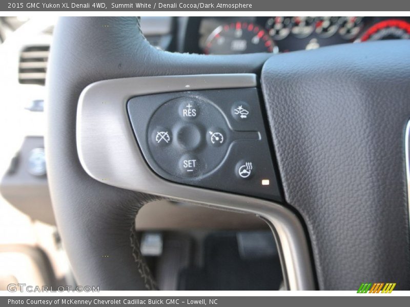 Summit White / Denali Cocoa/Dark Atmosphere 2015 GMC Yukon XL Denali 4WD