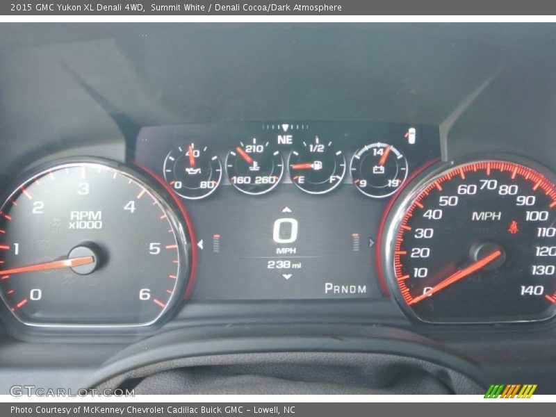 Summit White / Denali Cocoa/Dark Atmosphere 2015 GMC Yukon XL Denali 4WD