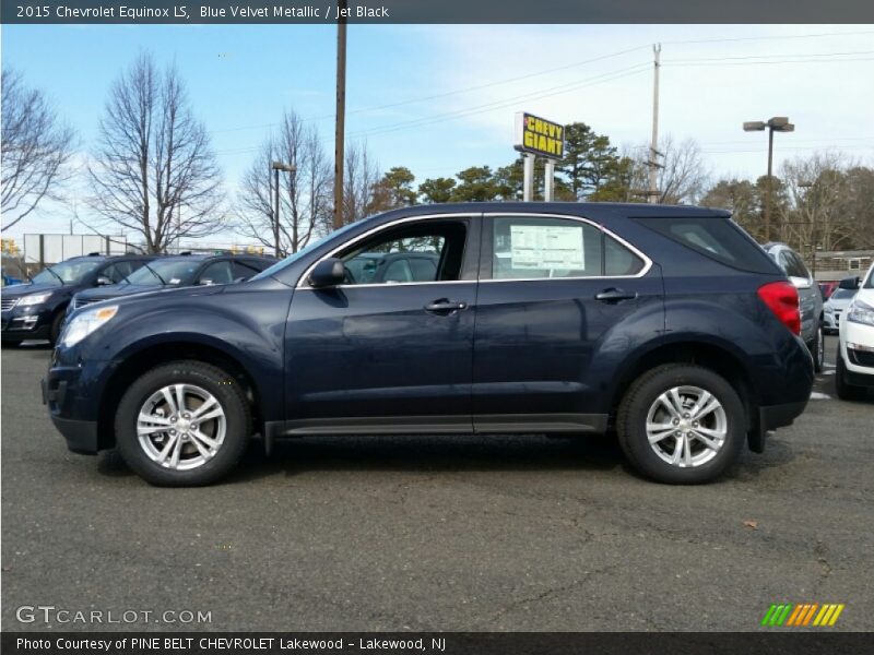 Blue Velvet Metallic / Jet Black 2015 Chevrolet Equinox LS