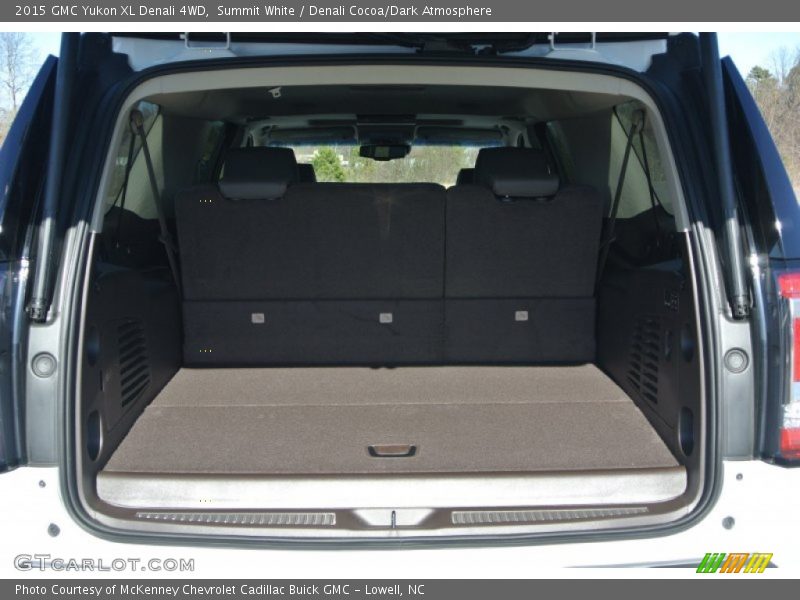 Summit White / Denali Cocoa/Dark Atmosphere 2015 GMC Yukon XL Denali 4WD