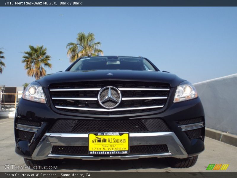 Black / Black 2015 Mercedes-Benz ML 350